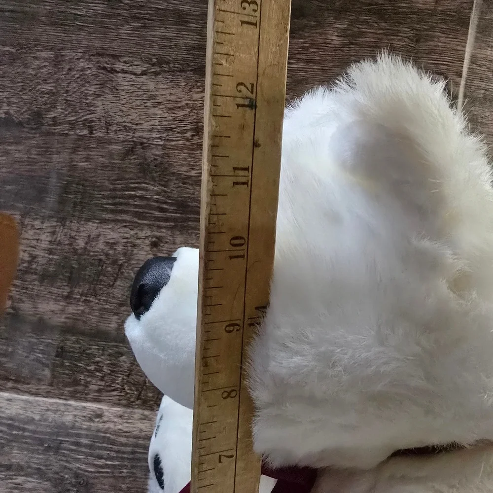 CHRISHA Playful Plush Polar Bear‎ Kids 12in White Excellent Soft Stuffed Animal